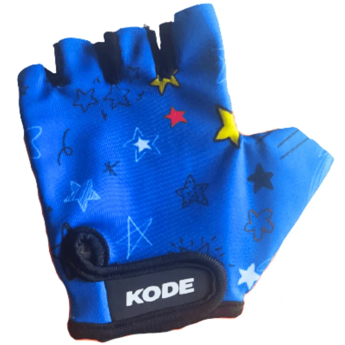 Luva Ciclista Kode Kids Azul e Preto