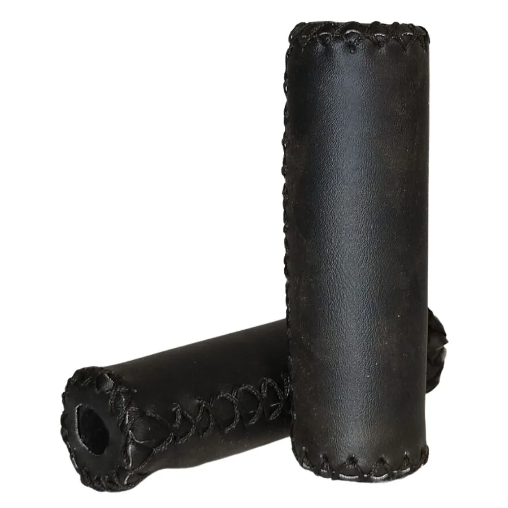 Manopla Bike Garra7 Vintage Preto Borracha 120mm