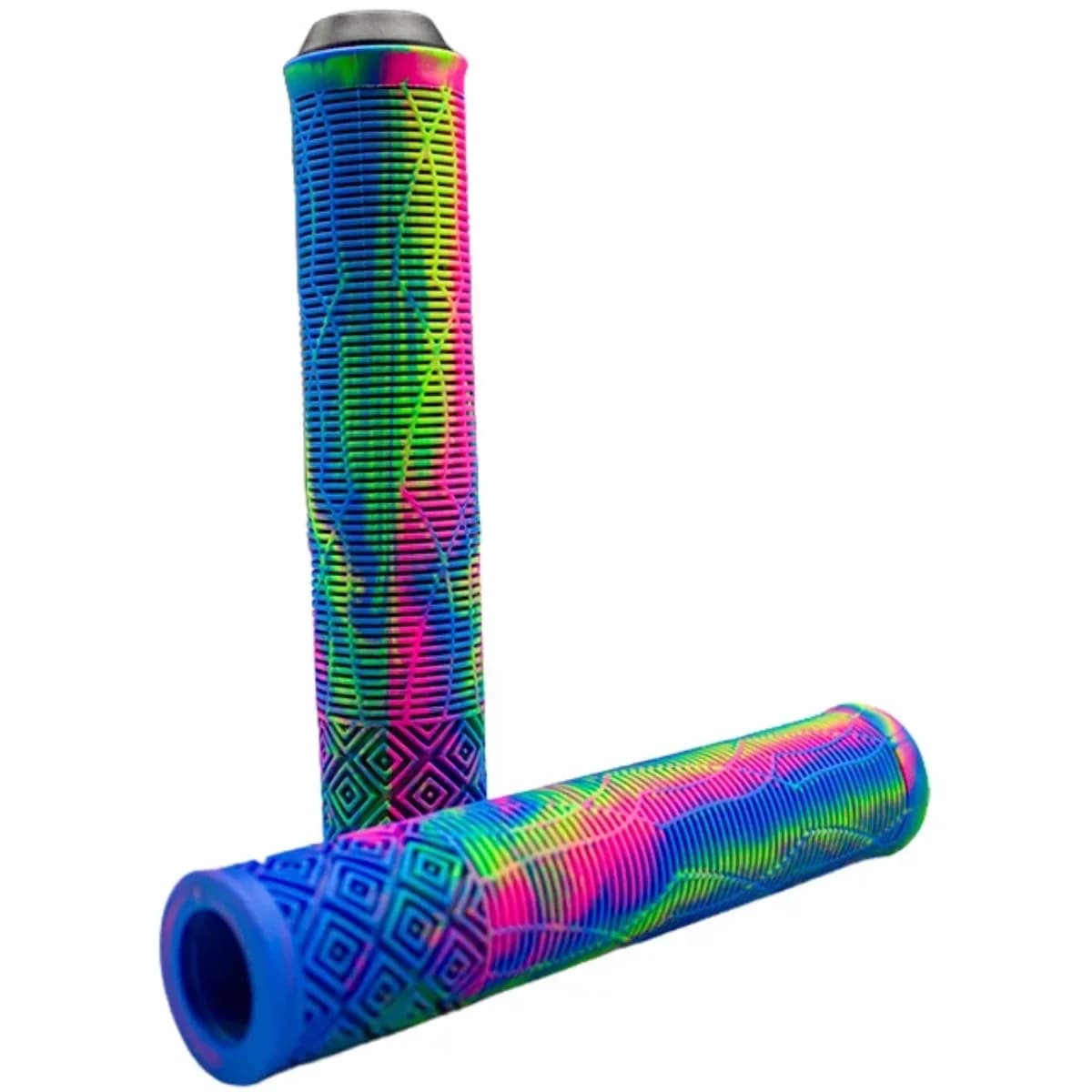 Manopla Bike Kook BMX Azul Rosa e Verde 165mm