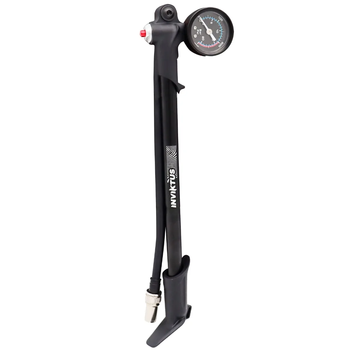 Mini Bomba de Ar Suspensão Inviktus Shox Com Manometro