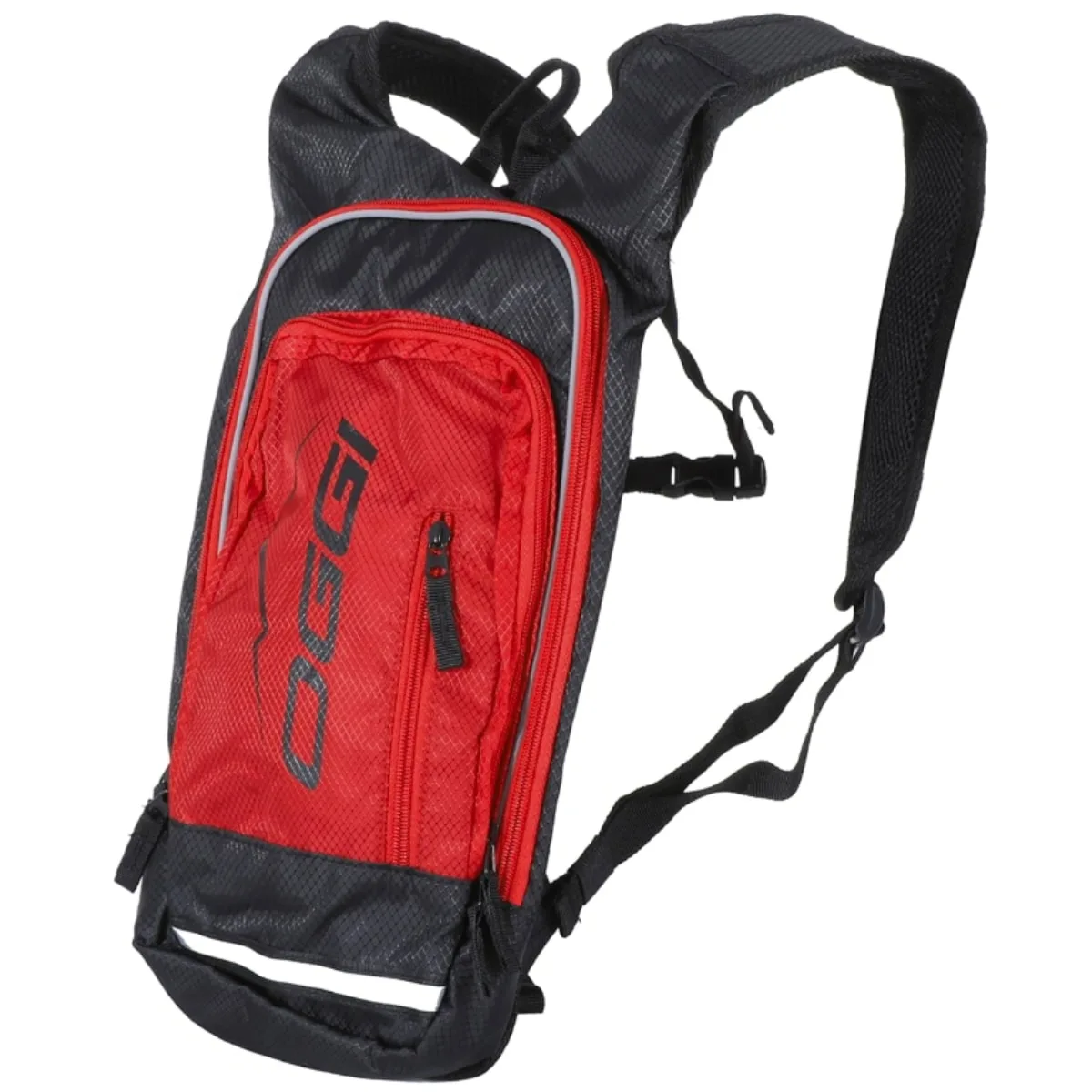 Mochila Hidratação Oggi First Club Wheel Preto e Vermelho 2L + 4L Carga