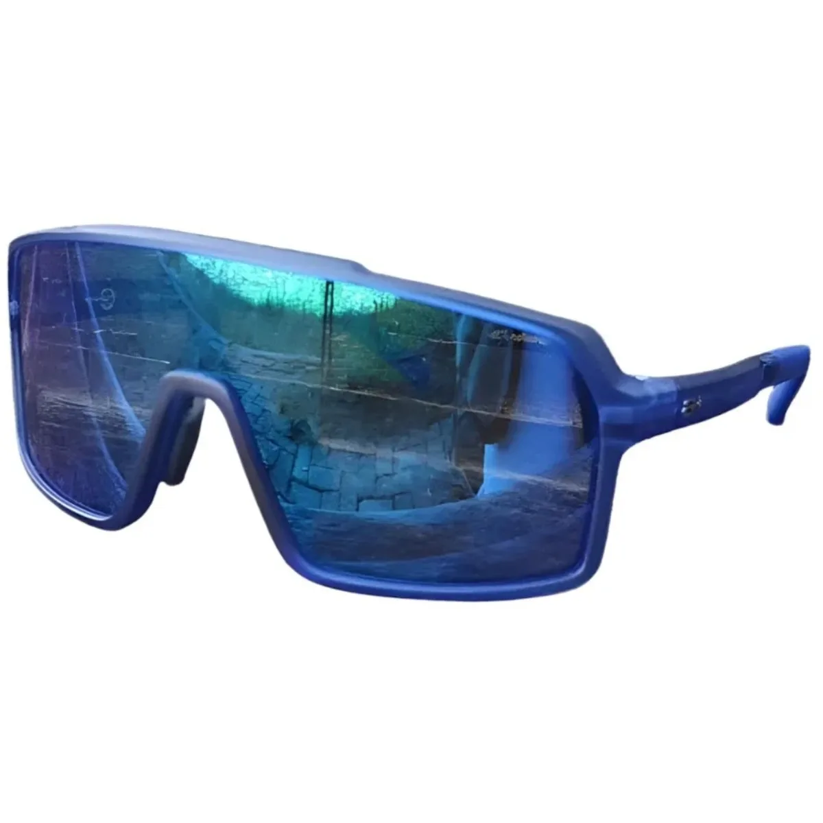 Oculos Ciclismo HB Grinder M Clear Blue Chrome