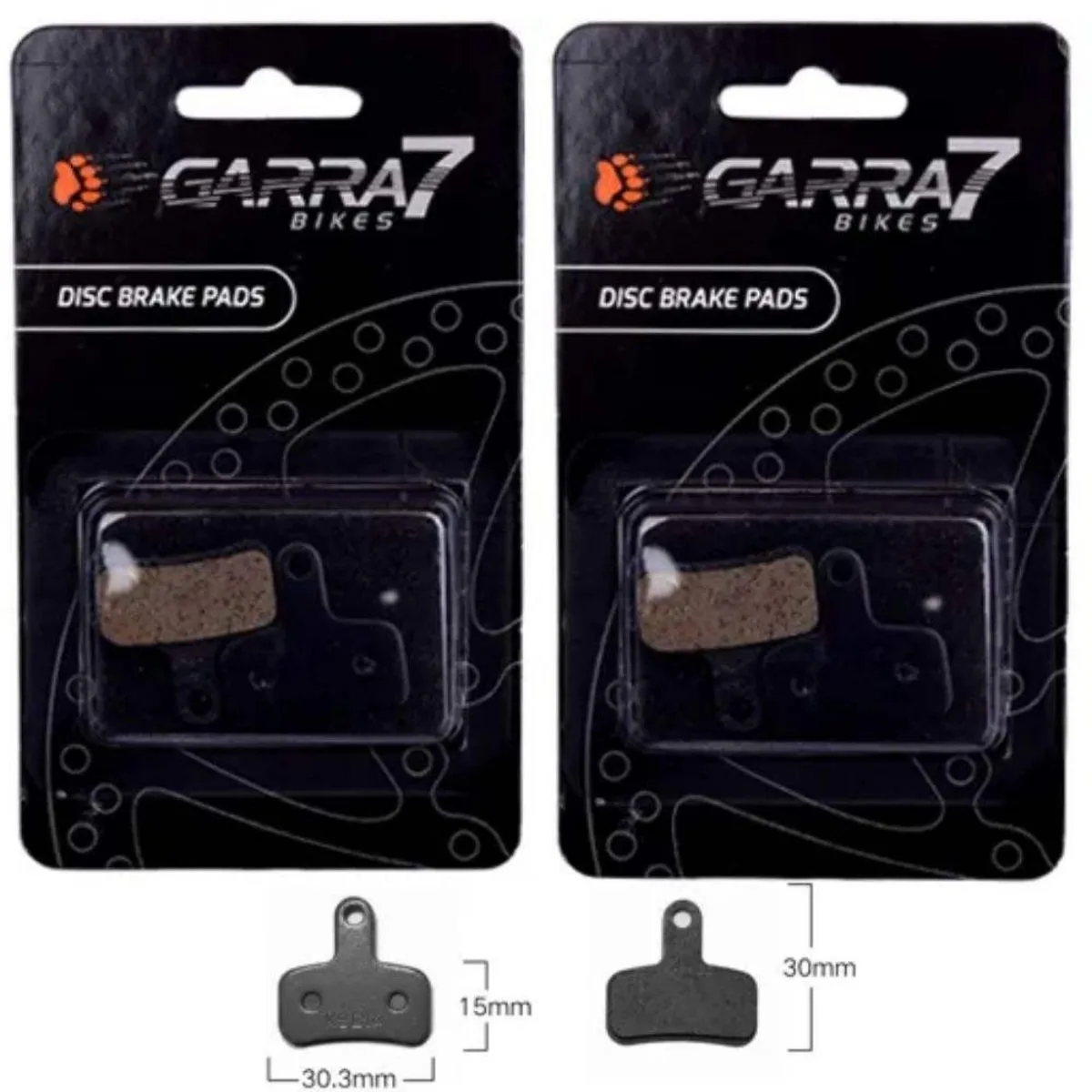 Pastilha Freio de Bicicleta Garra7 M-730 Metálico