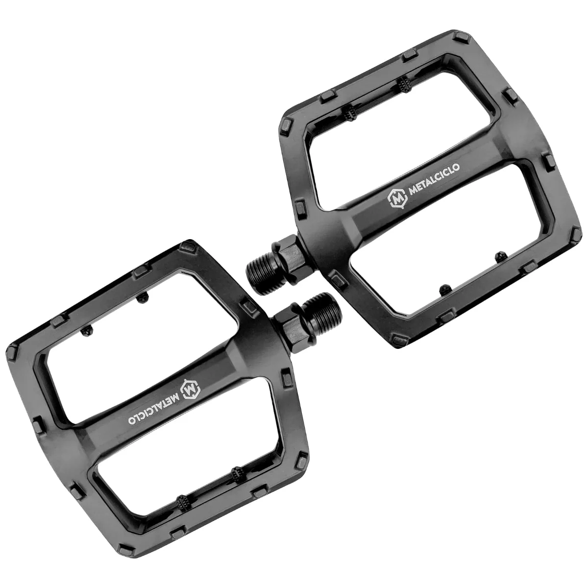 Pedal Bike Metalciclo Kromo Inglês 9/16 Alumínio Preto