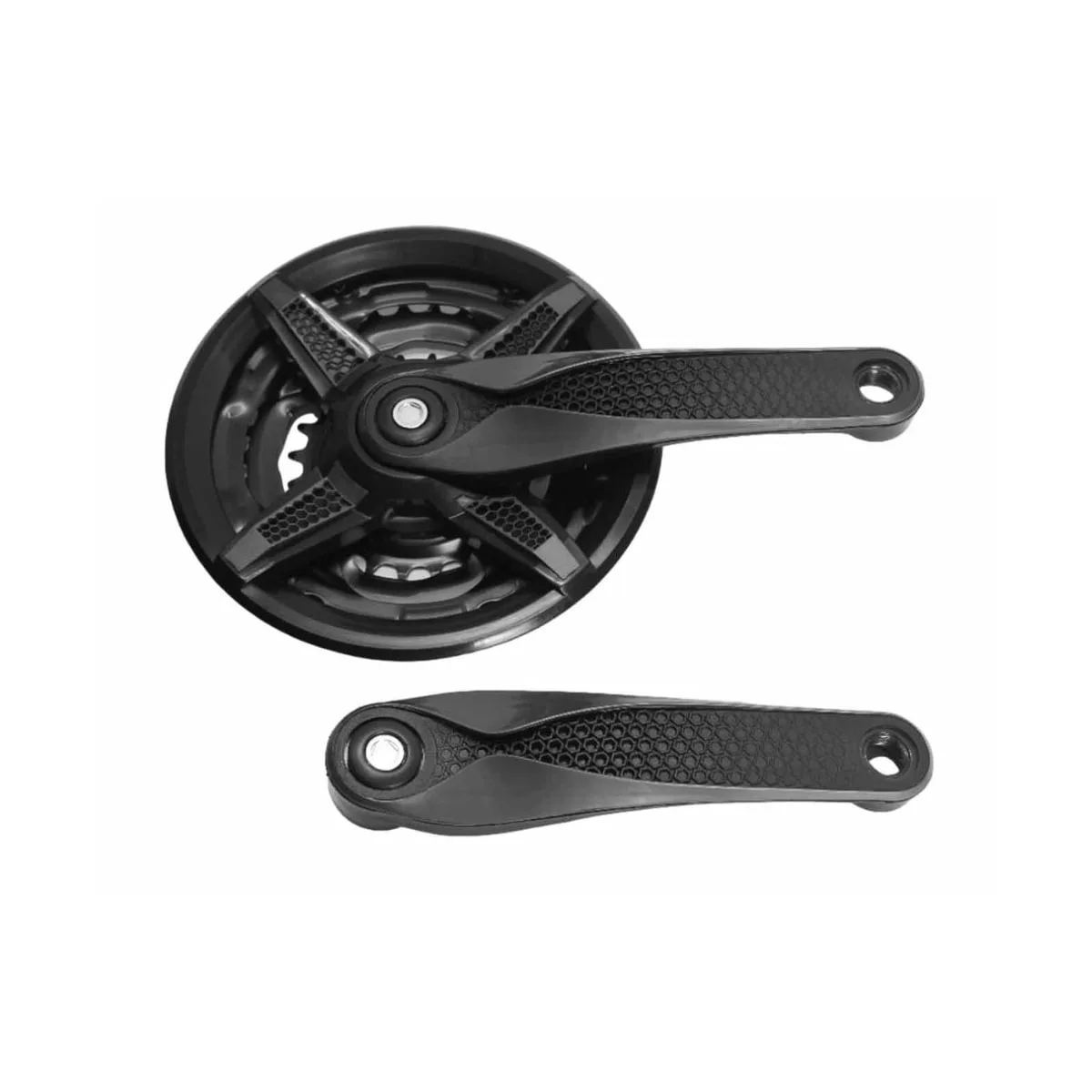 Pedivela Aço Triplo Inviktus 24/34/42D Preto Cinza 175mm Protetor