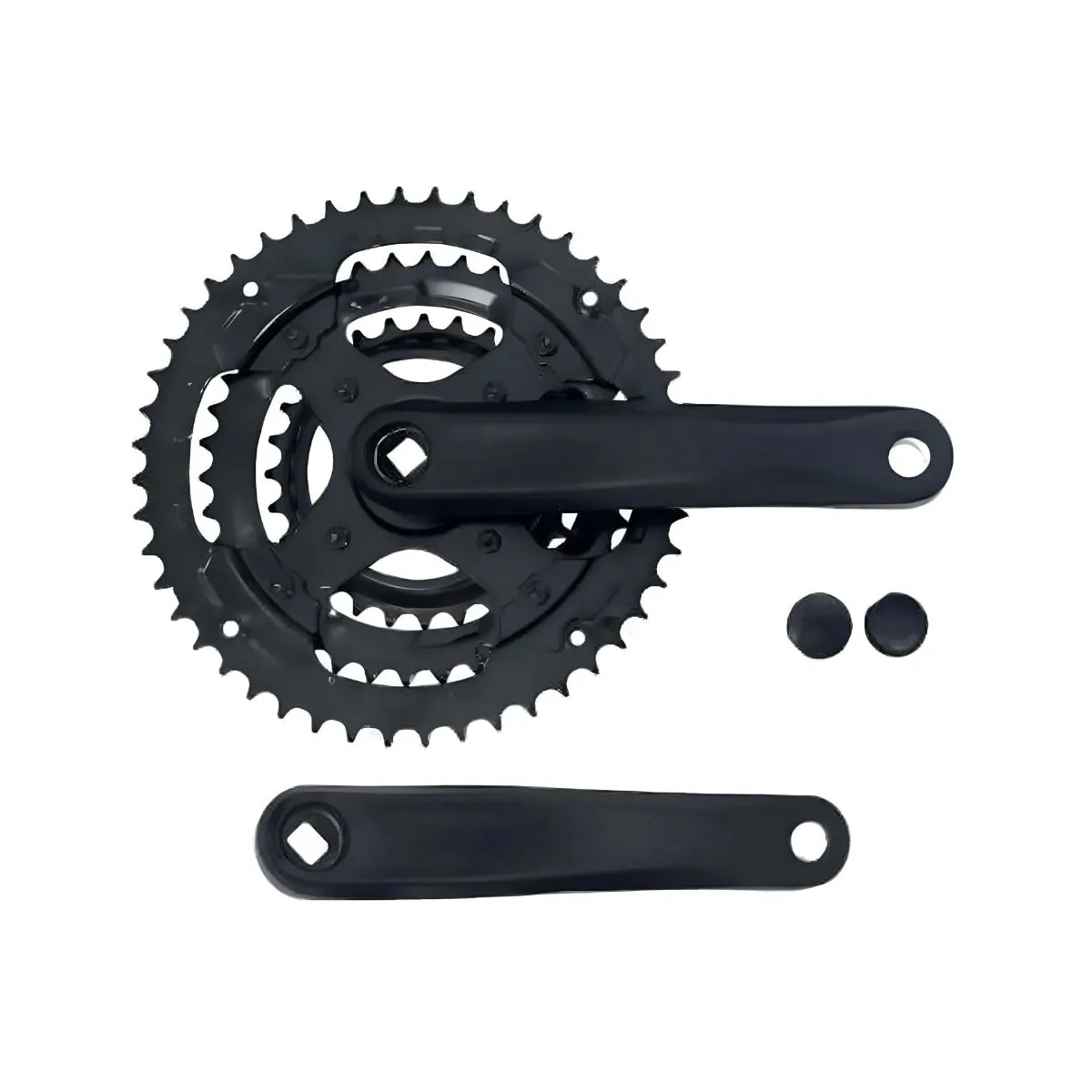 Pedivela Alumínio Triplo Logan 28/38/48D Preto 170mm