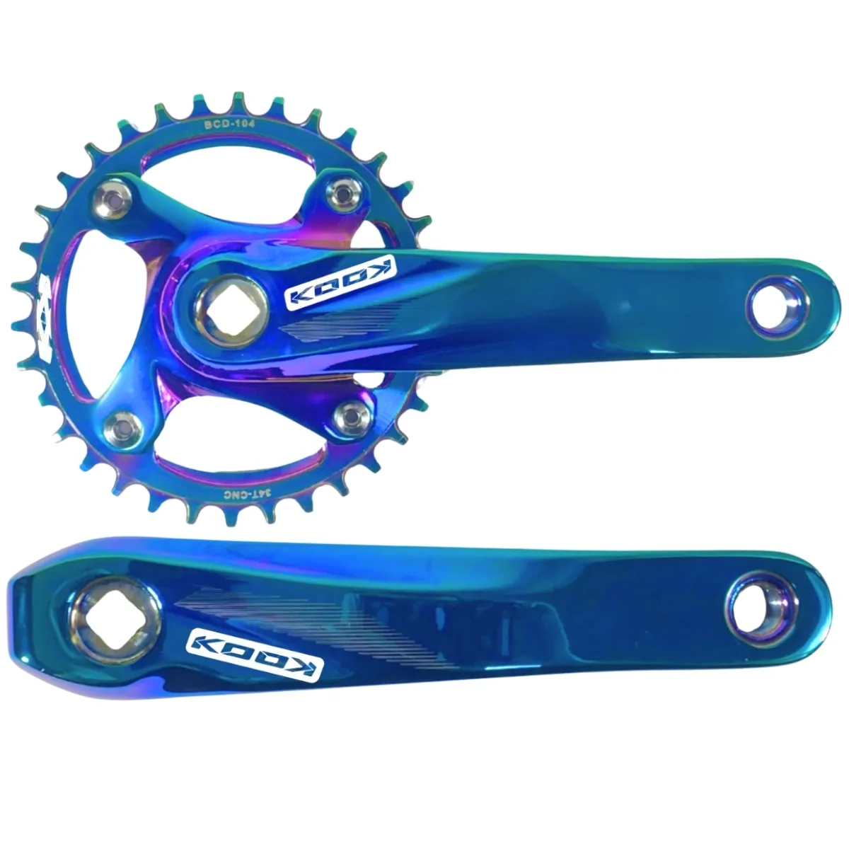 Pedivela Single Kook Camaleão 34 Dentes 170mm