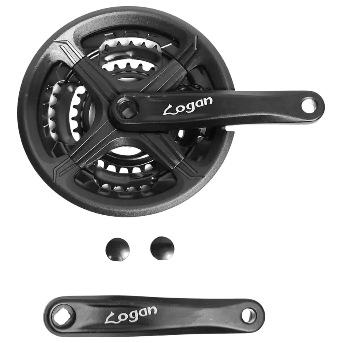 Pedivela Triplo Logan 28-38-48 Dentes 175mm Alumínio