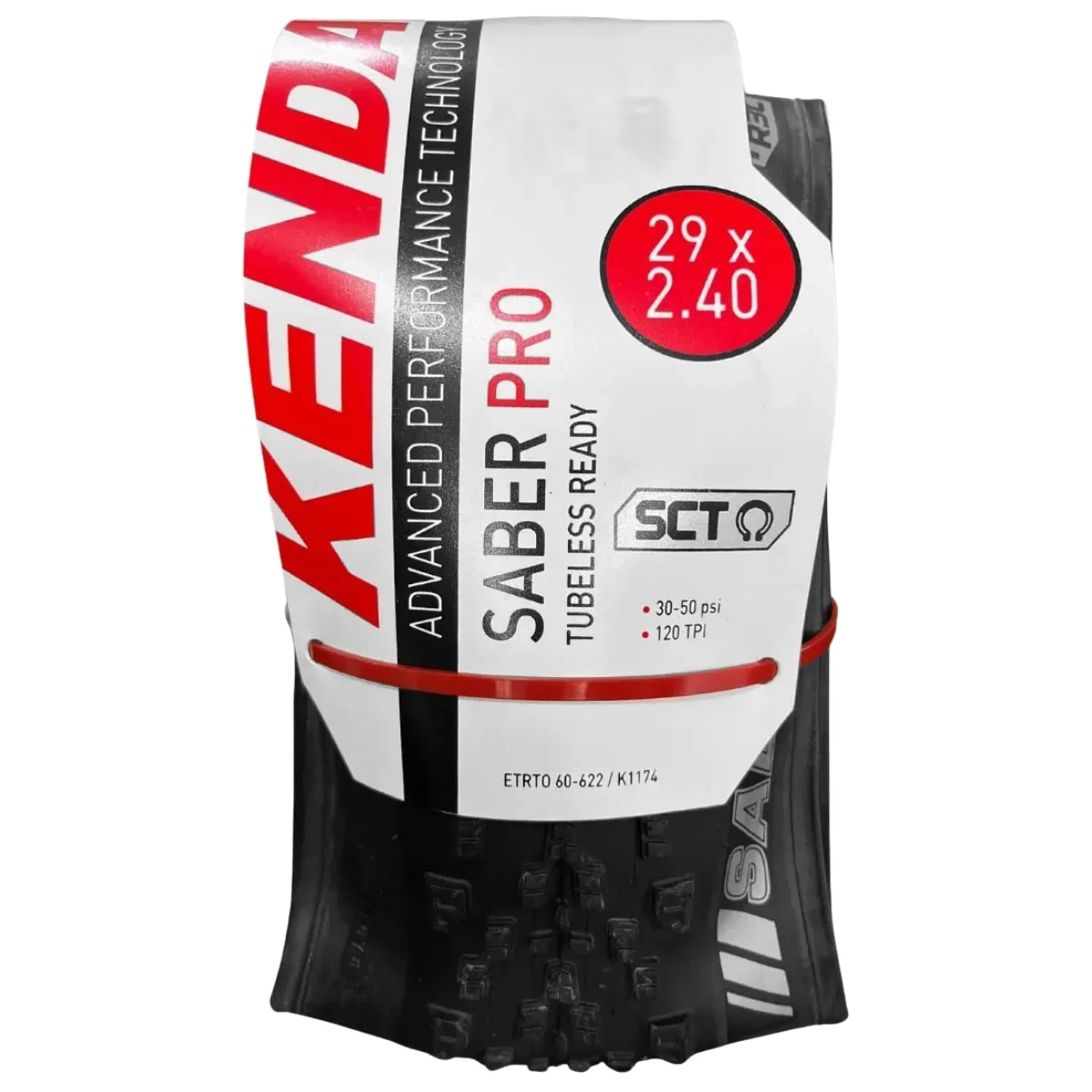 Pneu 29x2.40 Kenda Saber Pro SCT K1174 Kevlar Preto