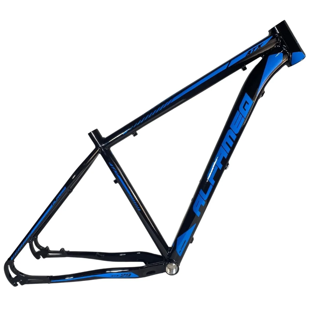 Quadro de Bicicleta 29 MTB Alfameq ATX Preto e Azul