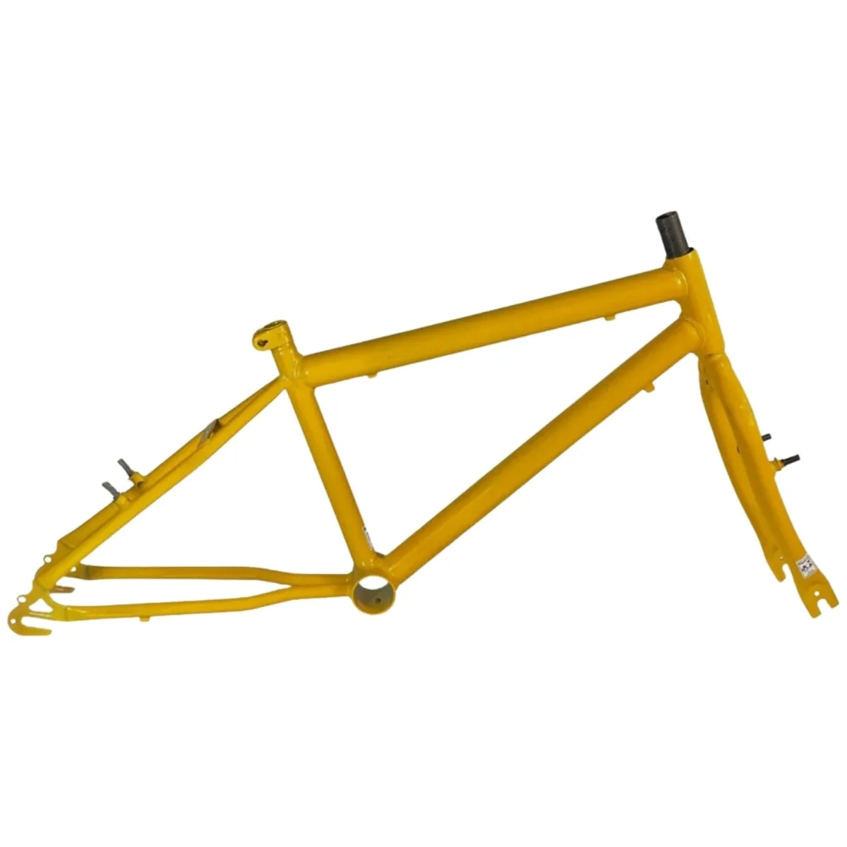 Quadro de Bicicleta Aro 20 Samy Starboy Amarelo Com Garfo