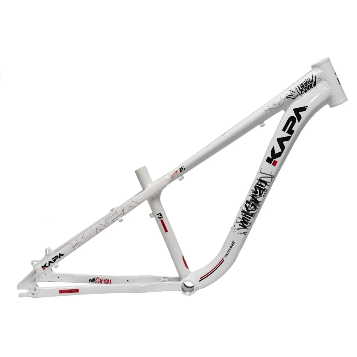 Quadro de Bicicleta Aro 26 Kapa Mil Grau Freeride