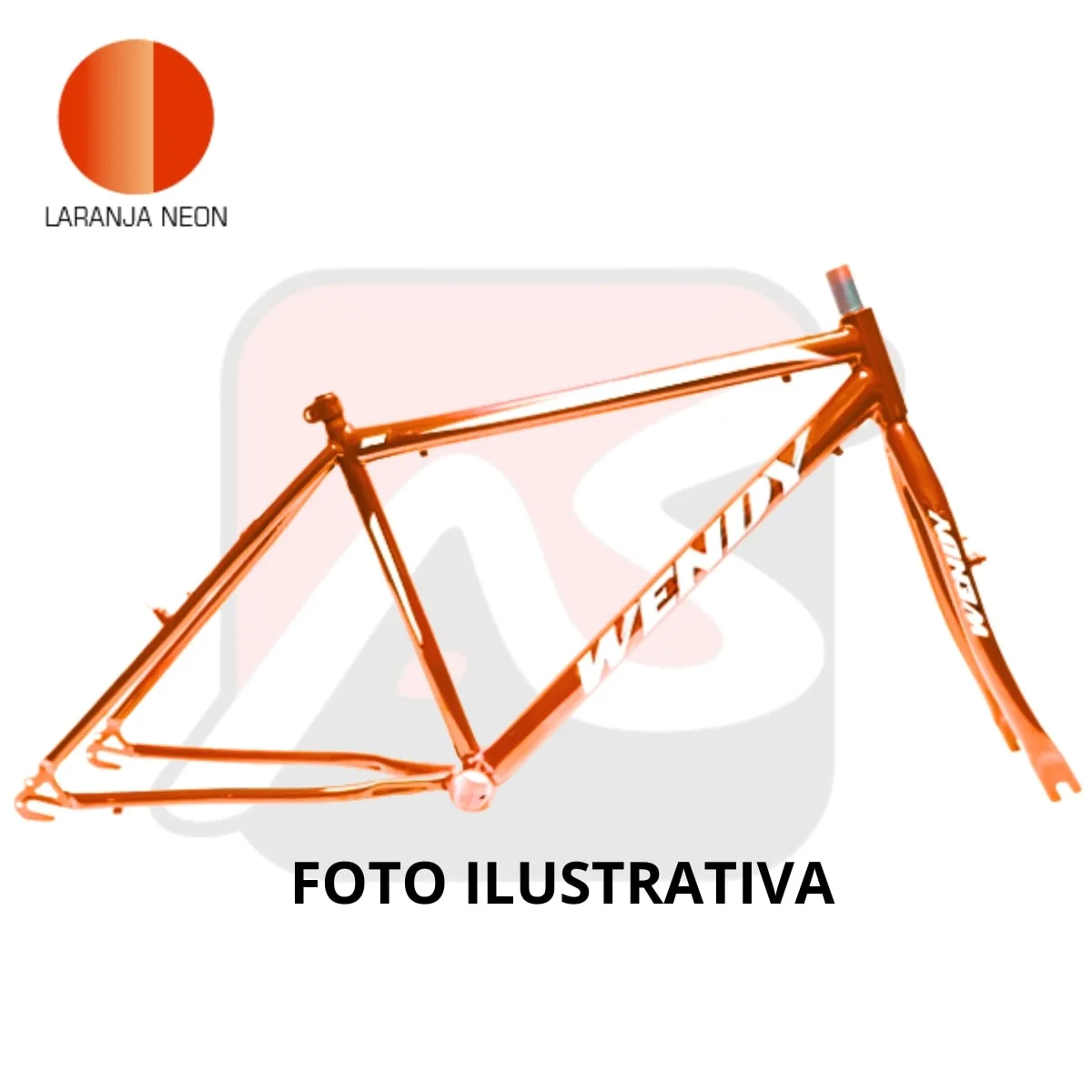 Quadro de Bicicleta Aro 26 Wendy Masculino Com Garfo