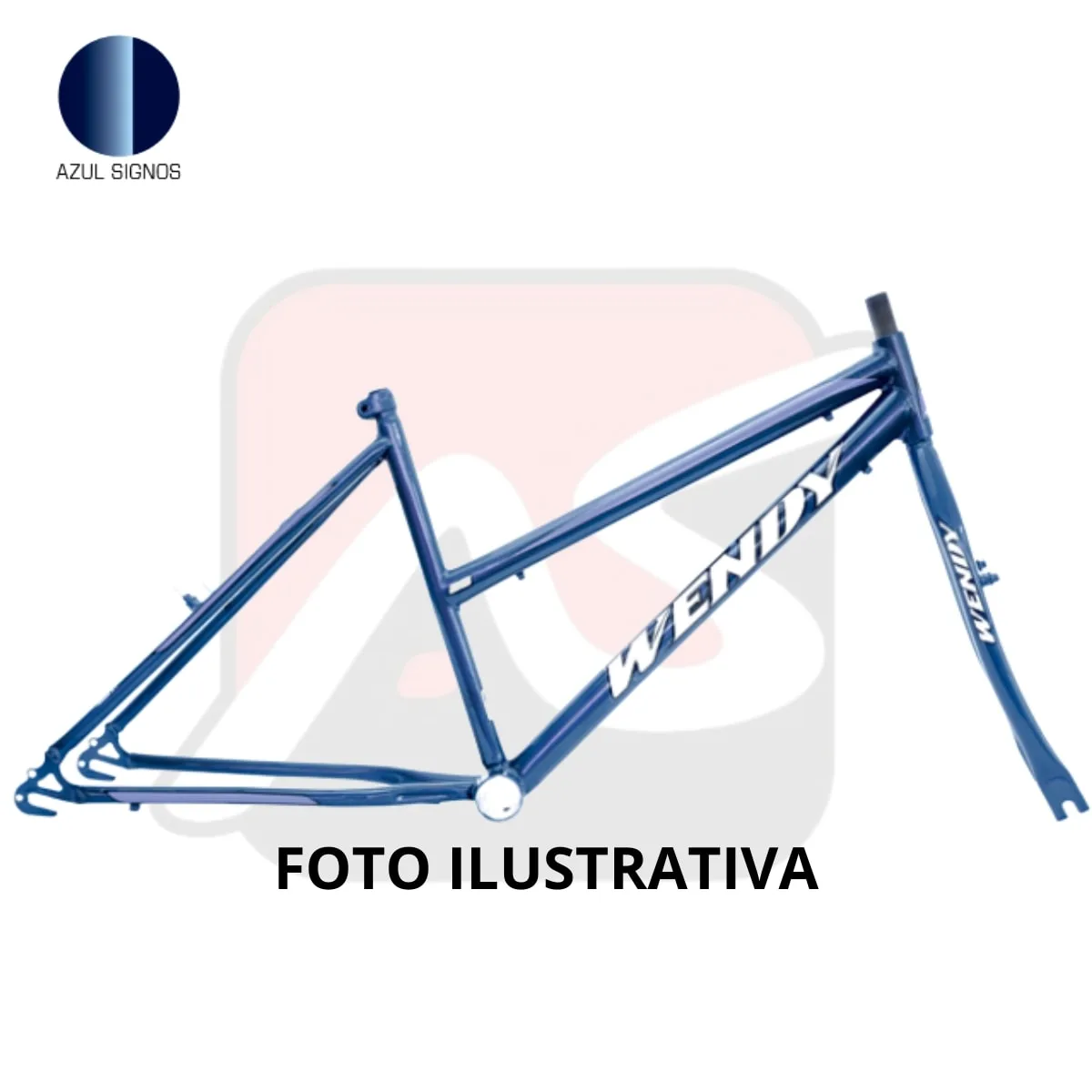 Quadro de Bicicleta Aro 26 Wendy Rebaixado Feminino Com Garfo