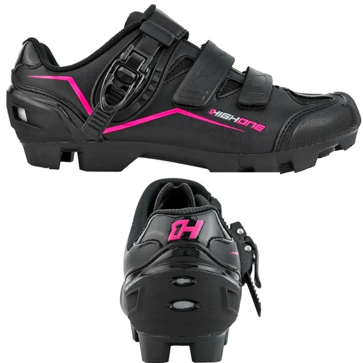 Sapatilha High One Feet Preto e Rosa