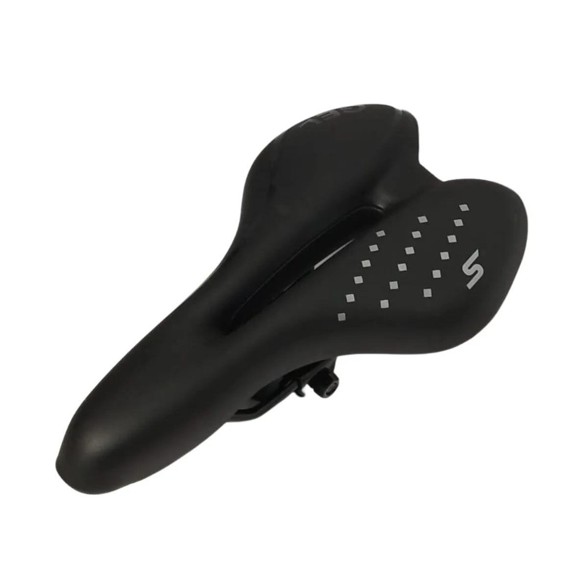 Selim MTB Garra7 Vazado Preto e Cinza Gel