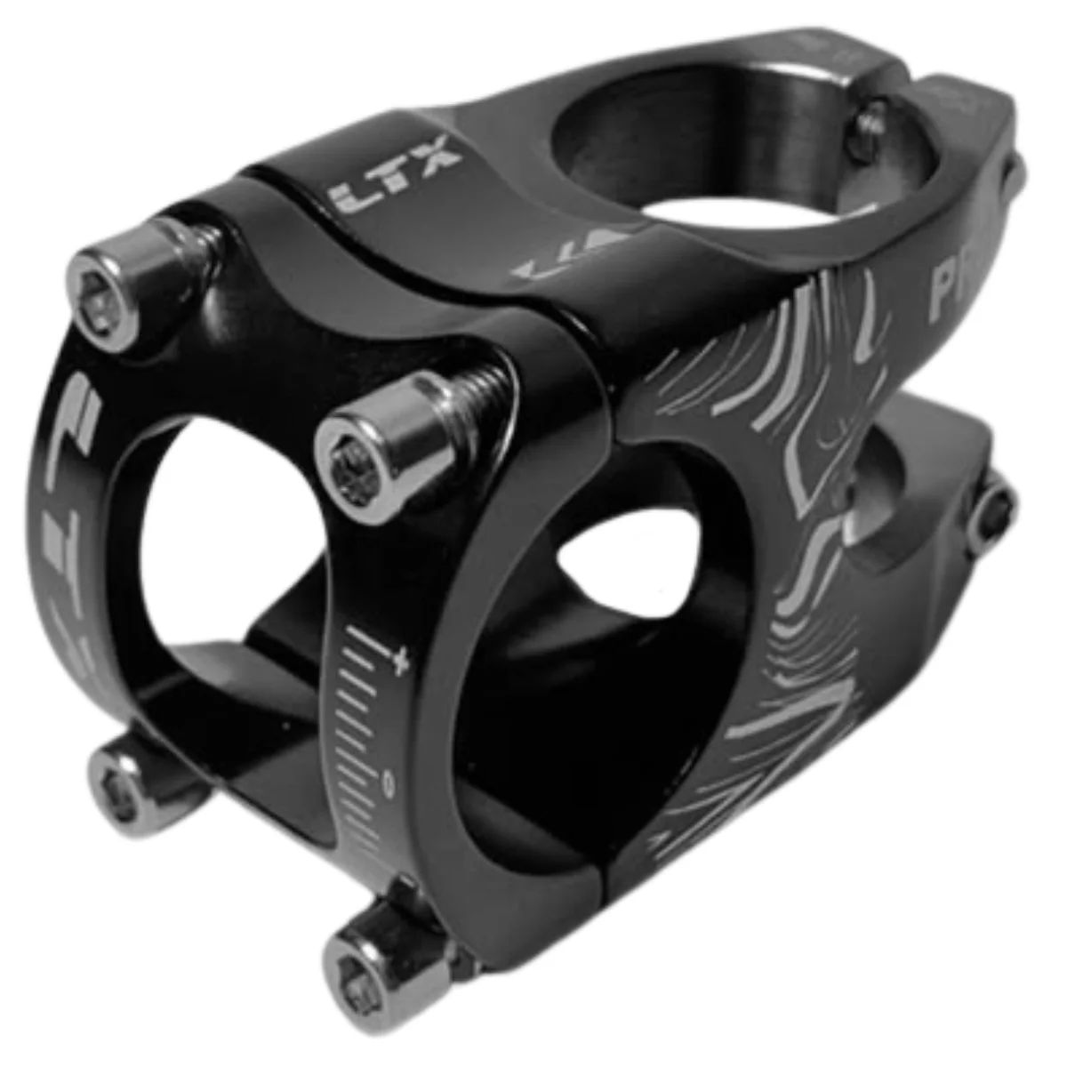 Suporte Guidão DH LTX Pro Alumínio Ahead Set 35mm x 28,6mm Preto